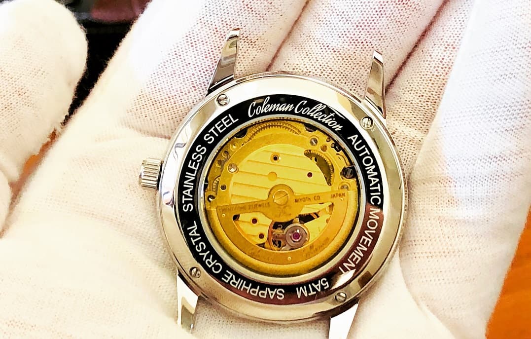 Coleman Collection automatic movement exhibition caseback