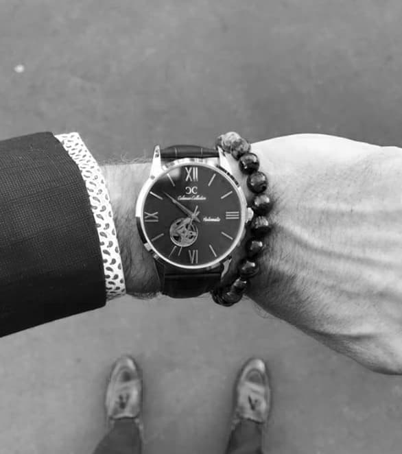 Man wearing Coleman Collection watch